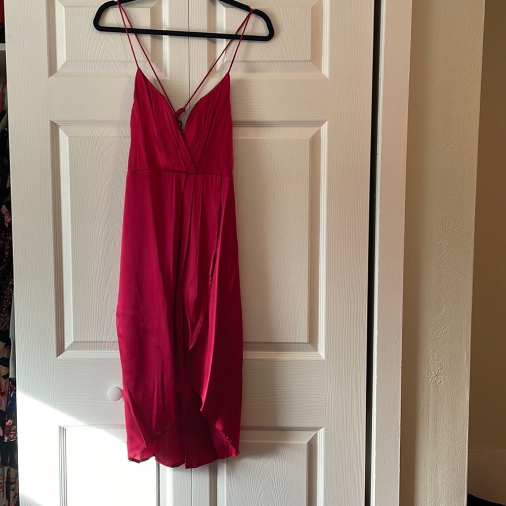 Red cocktail dress